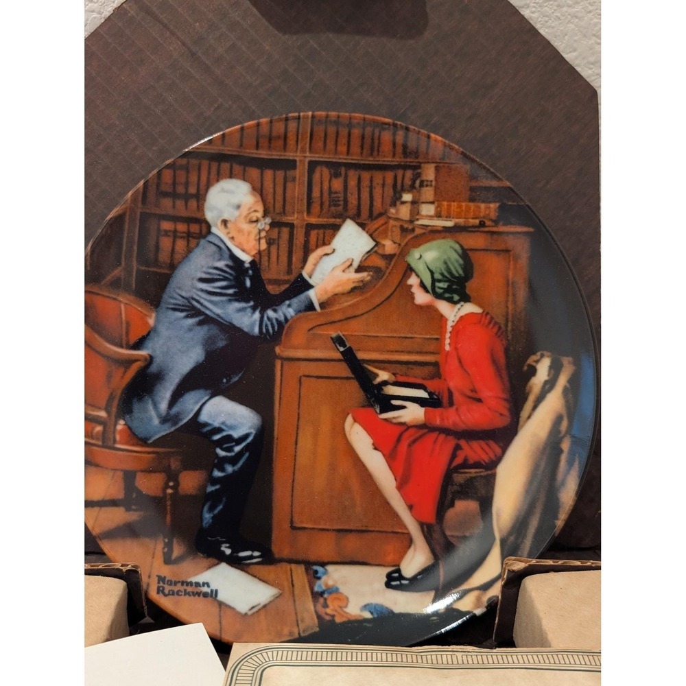 Norman Rockwell "The Professor" Heritage Collection COA